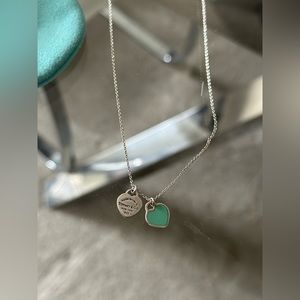 Tiffany double heart necklace